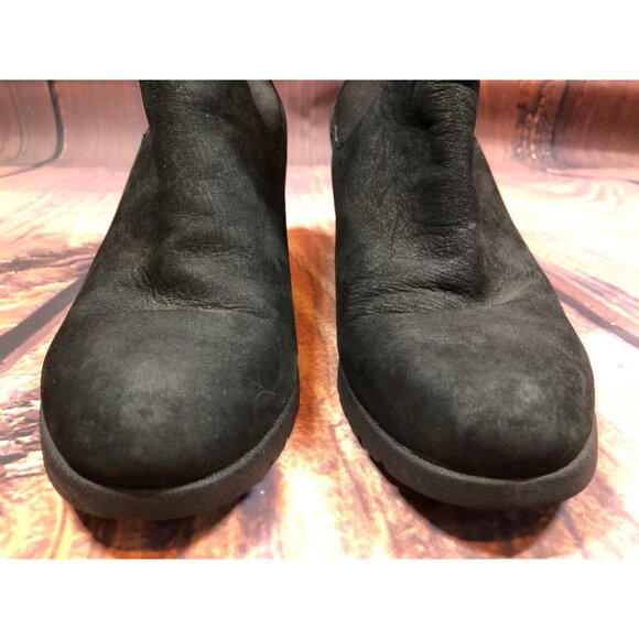 UGG Indra Black Ankle Wedge Waterproof Boots 1017423 Womens 9 (s7m - Picture 8 of 10